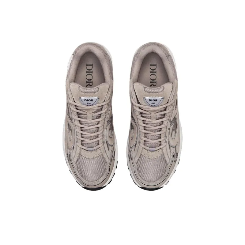 DIOR B30 Countdown Low Top Casual Shoes Unisex Gray-3