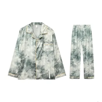 Qiao Ni Tong Pajama Set Men's Emerald Green