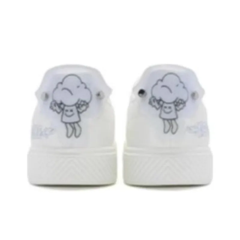 XTEP Cushioning Wear-Resistant Low-Top Skateboard Shoes Women's White-2