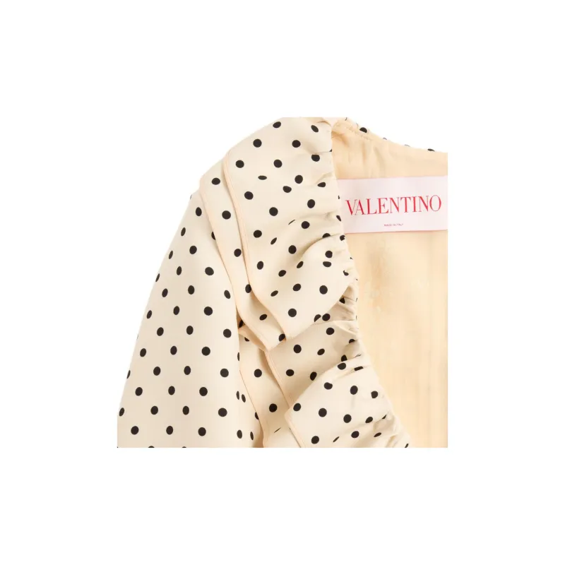 Valentino SS25 Long Sleeved Dress Women's Light Beige-7