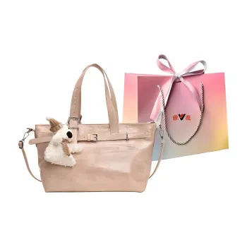 Yalu PU Tote Crossbody Handbag Women's Black/Blue/Ecru/Pink