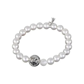Chrome Hearts x MIKIMOTO Pearl Bracelets Unisex White