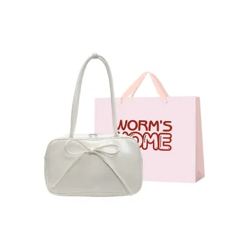 Worm's Home PU Boston Bag Shoulder Bag Women's Multicolor