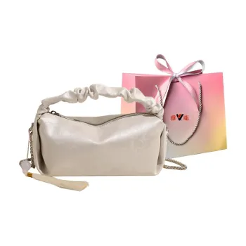 Yalu PU Pillow Bag Handbag Shoulder Bag Crossbody Bag Women's Green/Silver Black/Ecru