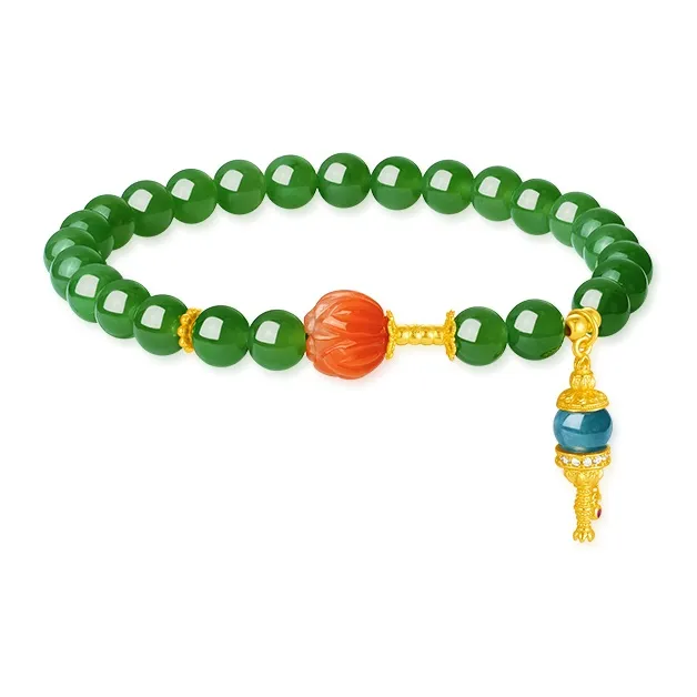 ZXIN JEWELRY Hetian Jade Bracelets Jasper Women's-1