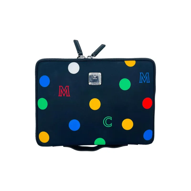MCM Nylon Storage Bag Unisex Black-0