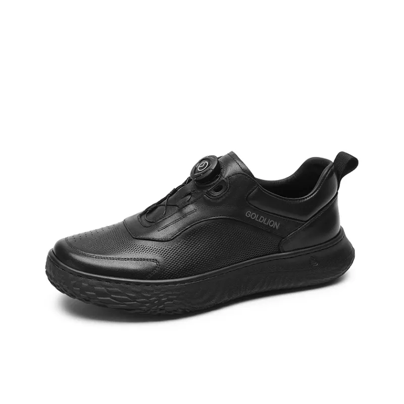 GOLDLION Low Top Casual Shoes Men's Black-1