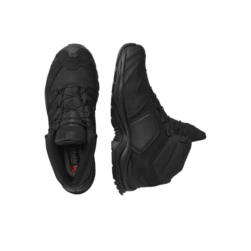 SALOMON XA FORCES Anti Slip Wear Resistant Mid Top Outdoor Shoes Unisex Black-1