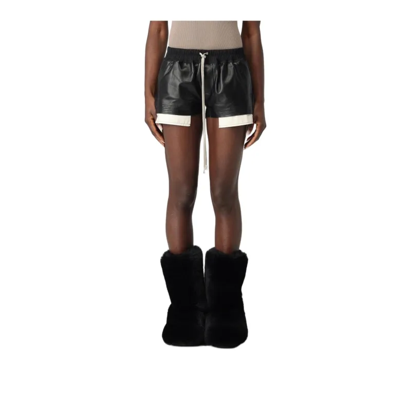 RICK OWENS Pelle Shorts Fog Boxers Black-1