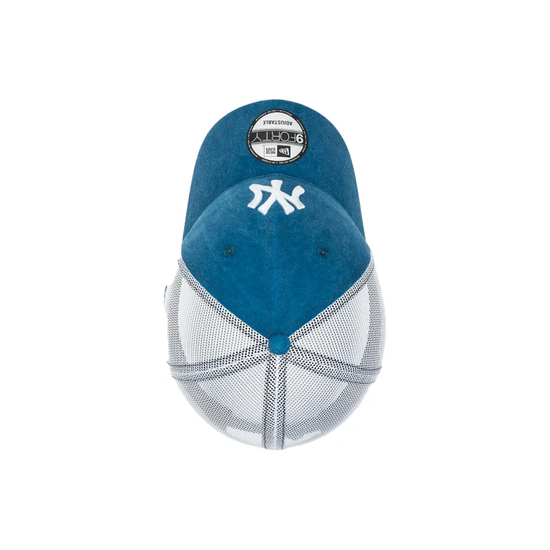 New Era Polyester Baseball Caps Unisex Blue/White-4