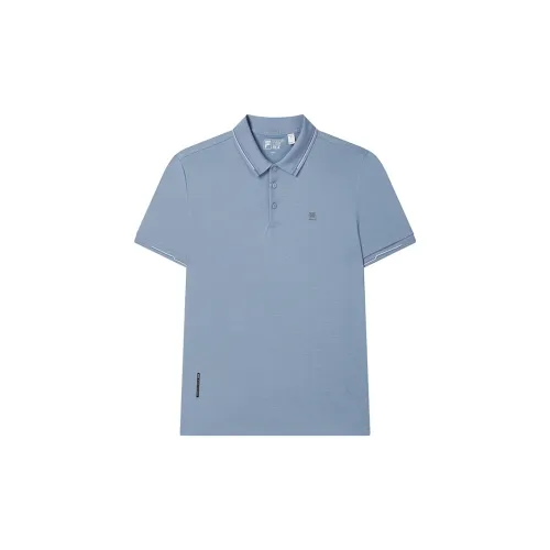 FILA Polo Shirts Men Elegant Blue