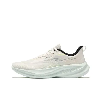 Erke Cushioning Breathable Lightweight Low Top Training Running Shoes Men's Microcrystal White Purified Water