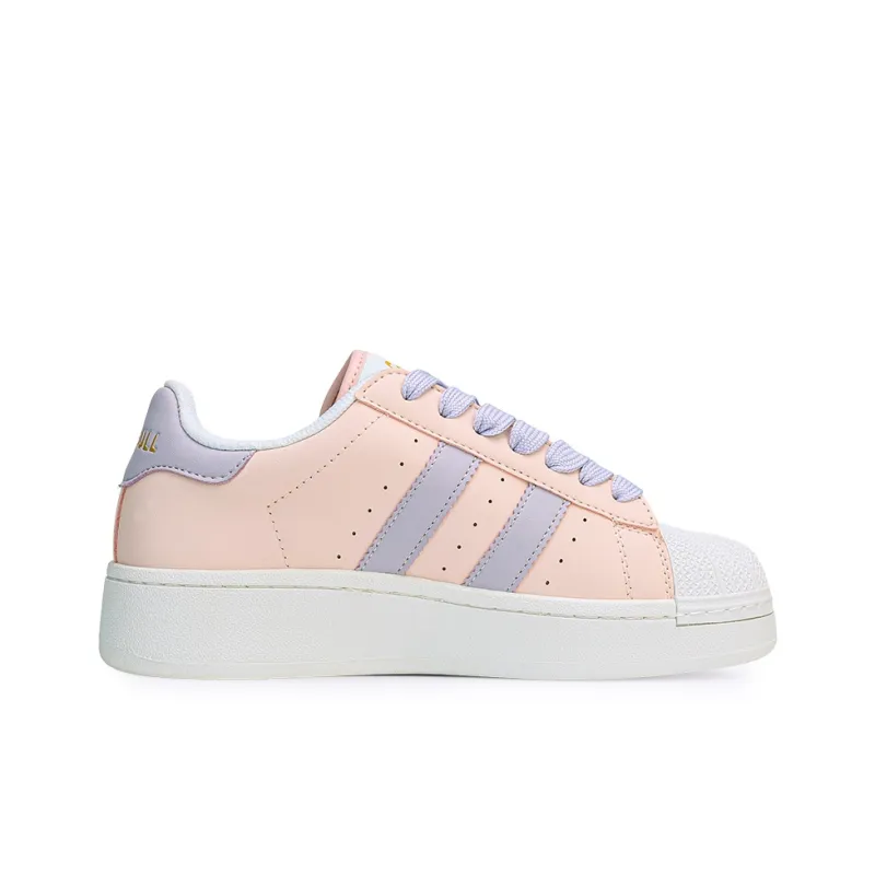 GLO BULL Anti-Slip And Wear-Resistant Breathable Low-Top Skateboard Shoes Women's Cinnamon Pink-1