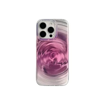 Sopi Acrylic Material Gradient Blended Swirl Phone Cases Compatible With IPhone 16/15 Pro Max/Apple 13/14 Pro/Max