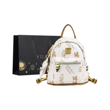 Yi Brigade PU Backpack Women's White/Pink/Brown/Black