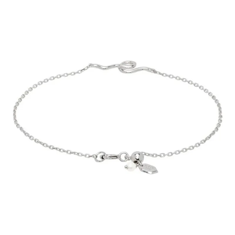 Maria Black Rhodium-Plated Recycled Sterling Silver Freshwater Pearl Bracelets Women's Silver-0