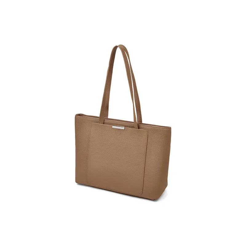 Old Man's Head Synthetic Leather Tote Bag Shoulder Bag Regular Women's Black/elephant Grey/brown-9