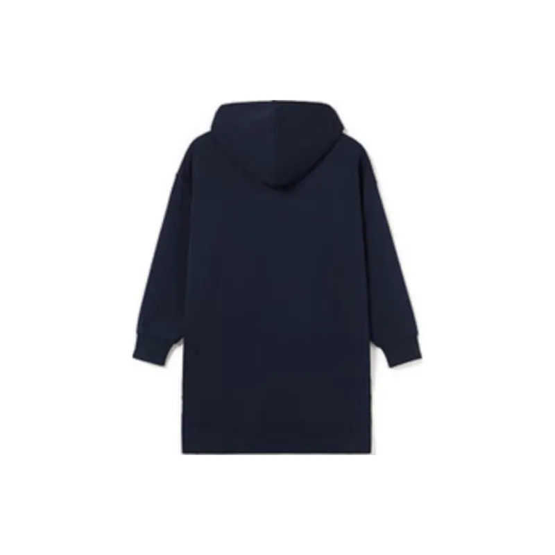 LACOSTE Long Sleeved Dress Women's Marine Blue-1