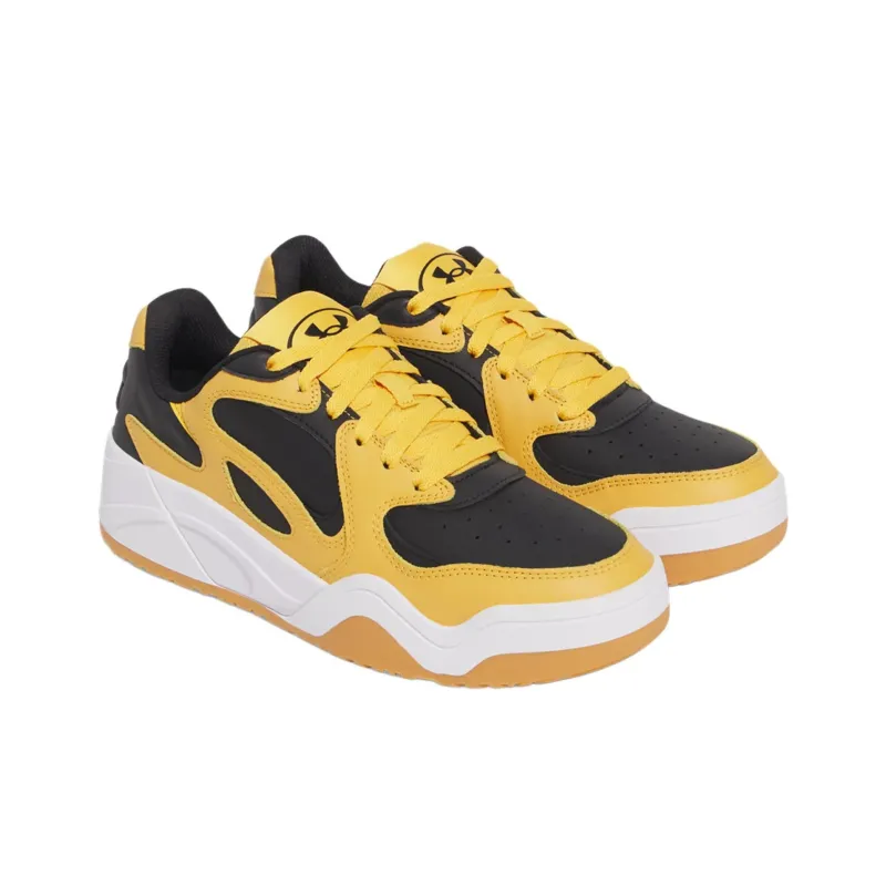 Under Armour Anti Slip Wear Resistant Low Top Casual Shoes Unisex Yellow Black-3