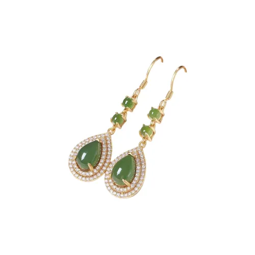TAMINA Hetian Jade Earrings Women's