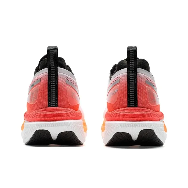 XTEP Cushioned Slip Resistant Abrasion Resistant Low Top Long Distance Running Running Shoes Unisex White Red Black-2