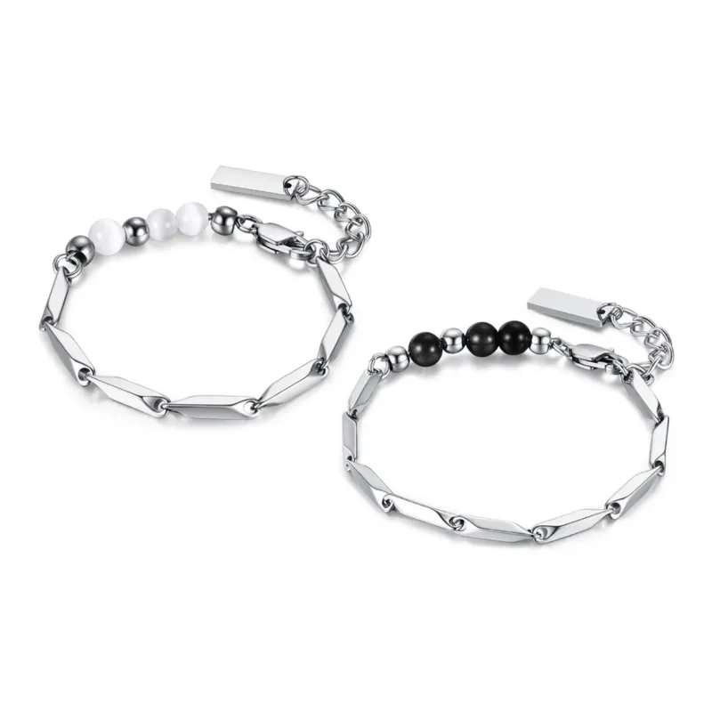 J&KINGLAY Titanium Steel Bracelets Unisex-0