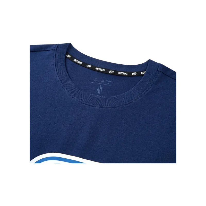 Skechers T Shirt Unisex Medieval Blue-4