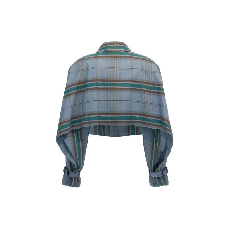 Vivienne Westwood Checked Cropped Coat-1