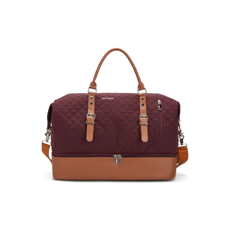 JEANSWEST Fabric Portable Crossbody Travel Bag Gym Bag Luggage Bag Unisex Multicolor-15