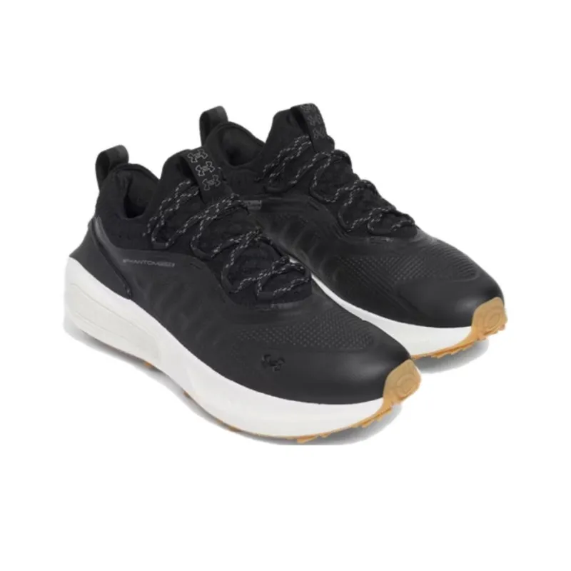 Under Armour Anti Slip Wear Resistant Low Top Golf Shoes Men's Black-3
