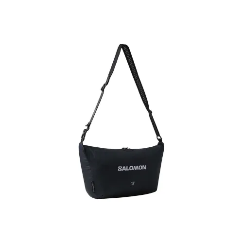 SALOMON Polyester Shoulder Bag, Crossbody Bag Regular Unisex Black