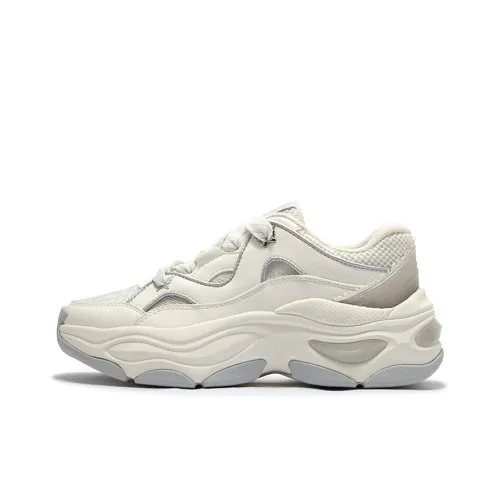 361° Anti-Slip Wear-Resistant Low-Top Chunky Sneakers Women's Greige