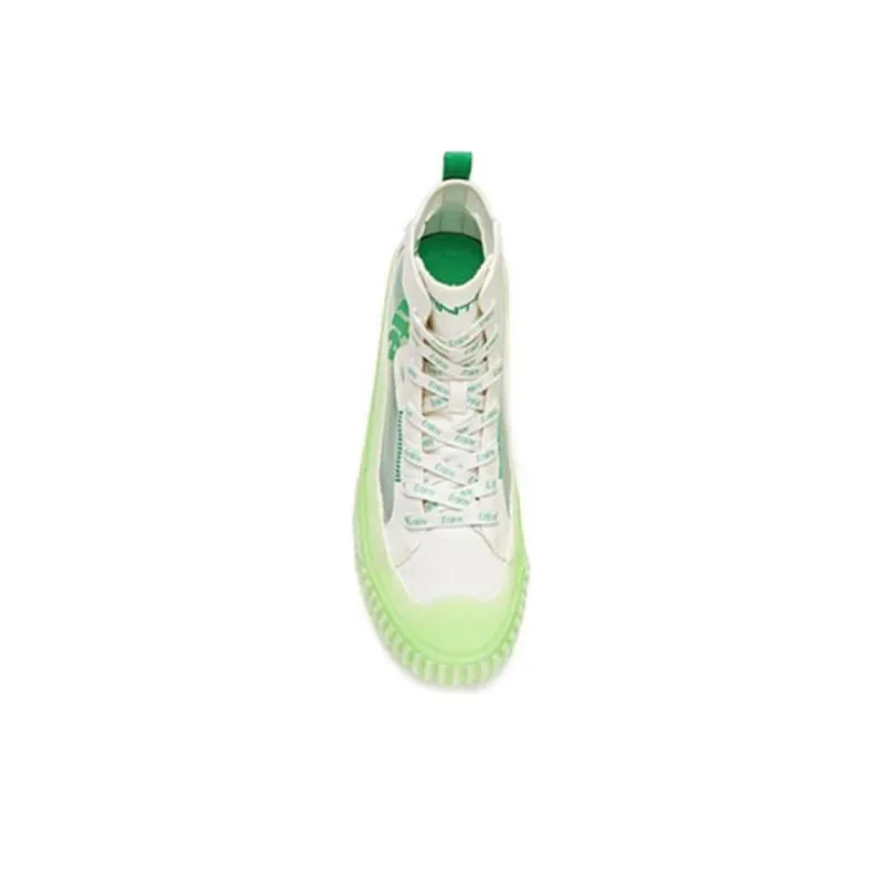 Sprite x Anta Anti Slip Wear Resistant Breathable Coverage High Top Canvas Shoes Men's White Green-2