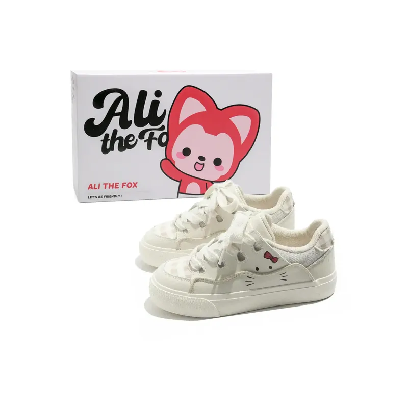 ALI THE FOX Slip Resistant, Abrasion Resistant, Lightweight, Breathable Low Top Skateboard Shoes Women's-5
