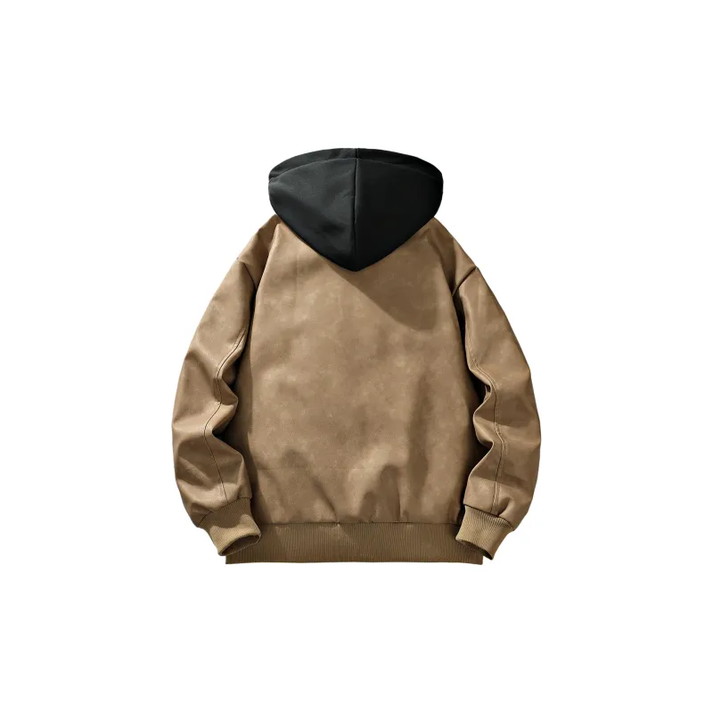 Yalu Jackets Coats Unisex Coffee-1