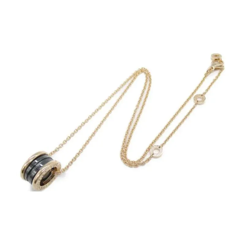 BVLGARI 2010s 18K Rose Gold B Zero One Necklace-0