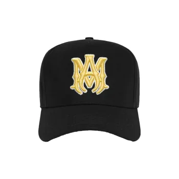AMIRI Canvas Baseball Caps Unisex Black