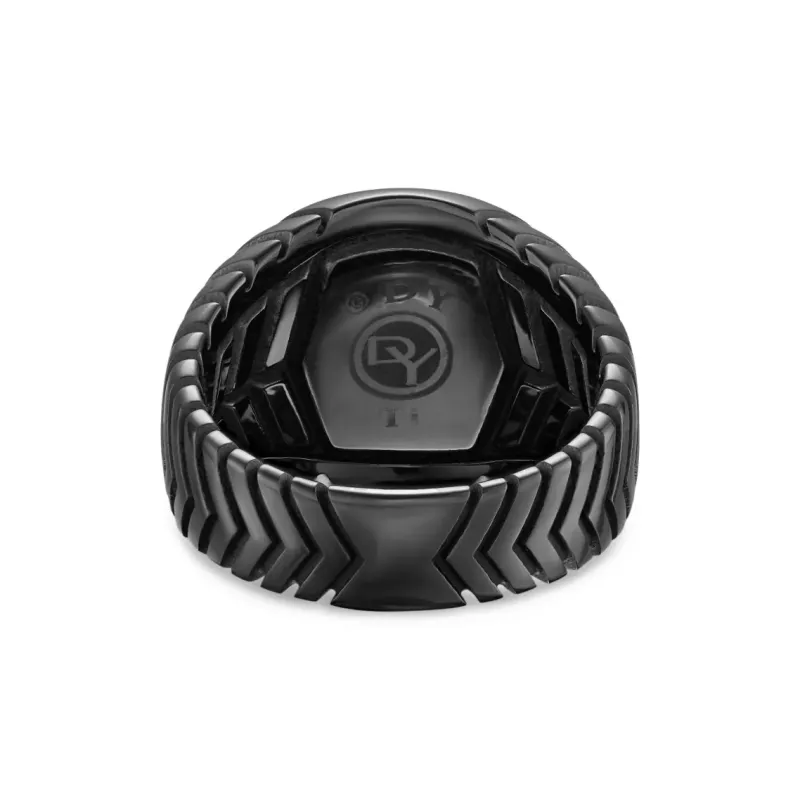 David Yurman Titanium Rings Men's Black-3
