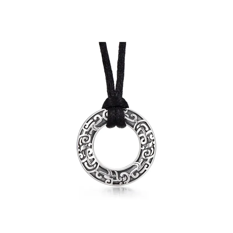 IDEAGEMER 925 Sterling Silver Necklaces Men's-0