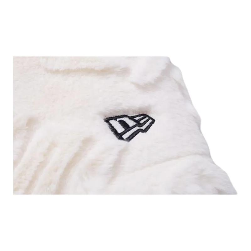 New Era SS24 Velvet feel Coat Unisex Ivory White-1