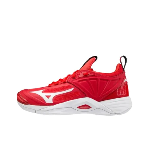 mizuno preto Wave Momentum 2 Low-Top Training Shoes Women's Red White