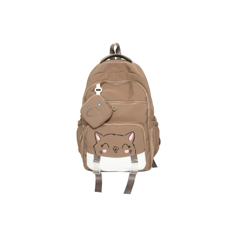 Yalu Nylon Backpack Unisex Multicolor-35