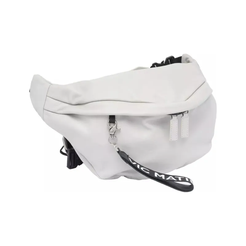 Vic Matie Calfskin Fanny Pack Women's White-2