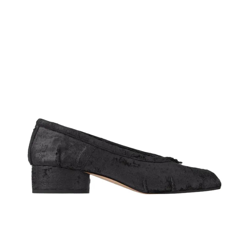 Maison Margiela Tabi Chunky Heel High Heels 3cm Women's Black-1