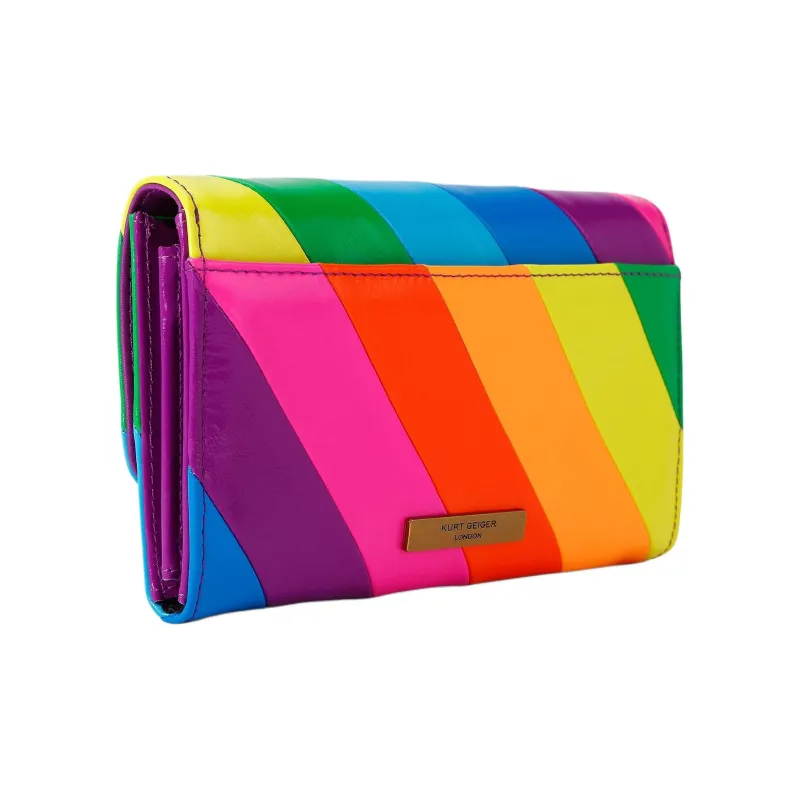 Kurt Geiger London Kensington Leather Wallet Women's Rainbow-2