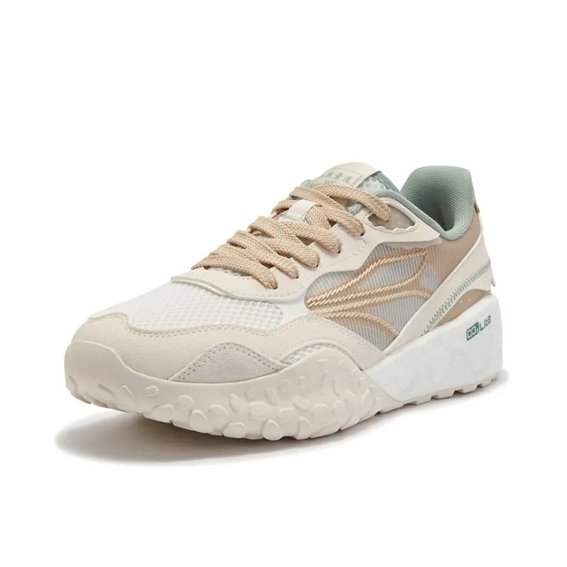361° Anti-Slip Wear-Resistant Low-Top Casual Shoes Men's Lotus White-1