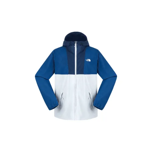 THE NORTH FACE SS25 Water Resistant Windproof UV Protection Sun Protection Clothing Men's Starlight Gray/Ocean Blue