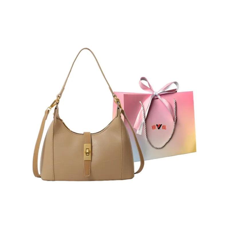Yalu PU One Shoulder Handbag Crossbody Bag Regular Women's White/Pink/Green/Khaki/Black/Dark Khaki-22