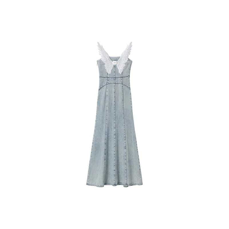 Miss Sixty Slip Dress Women's Light Blue-1