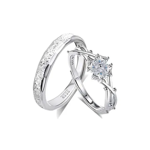 Bailijin S999 Fine Silver Rings Unisex